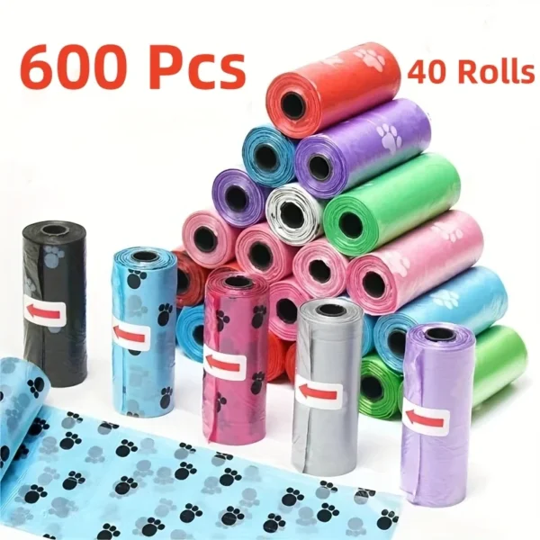 1040 roll dog poop bags for dog 9