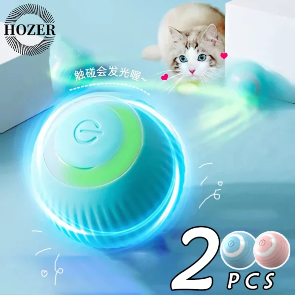 2PCS Interactive Ball Smart Cat Toys