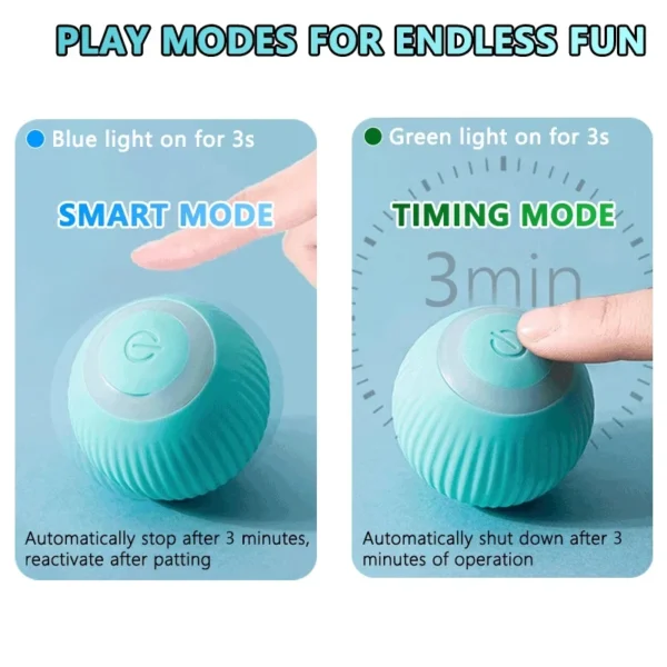 2pcs interactive ball smart cat toys 6