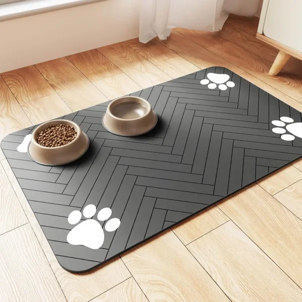 absorbent pet placemat for food and water bowl 11