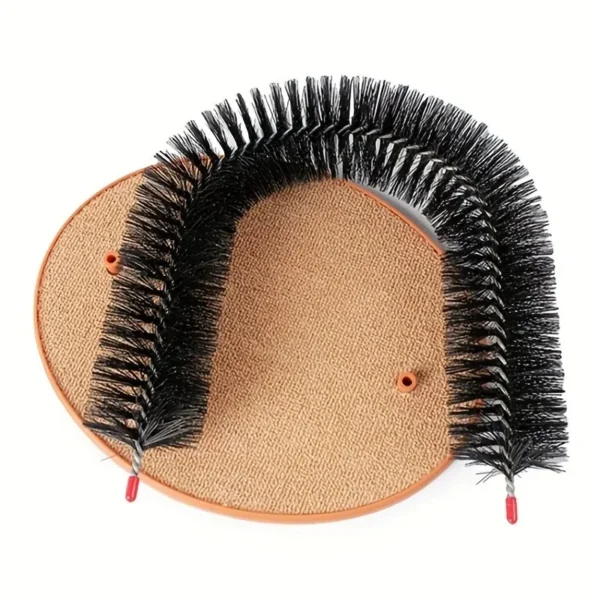 cat toy arch self grooming rubbing brush 1