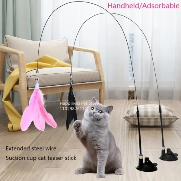 cat toy cat teaser stick with bell 11