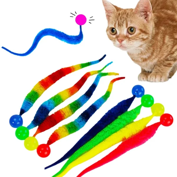 cat toy caterpillar elastic ball 3pcsset 7