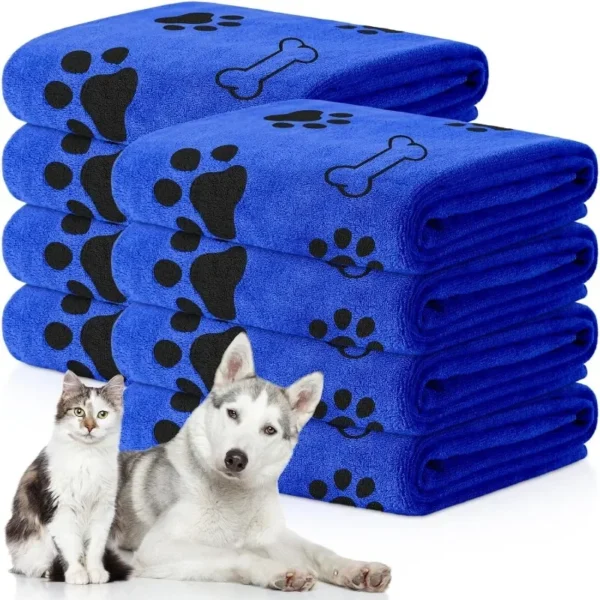 dog microfiber quick drying dog claw bath towel 3
