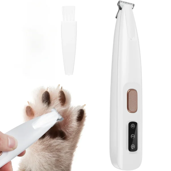 dog paw trimmer with led light fully waterproof