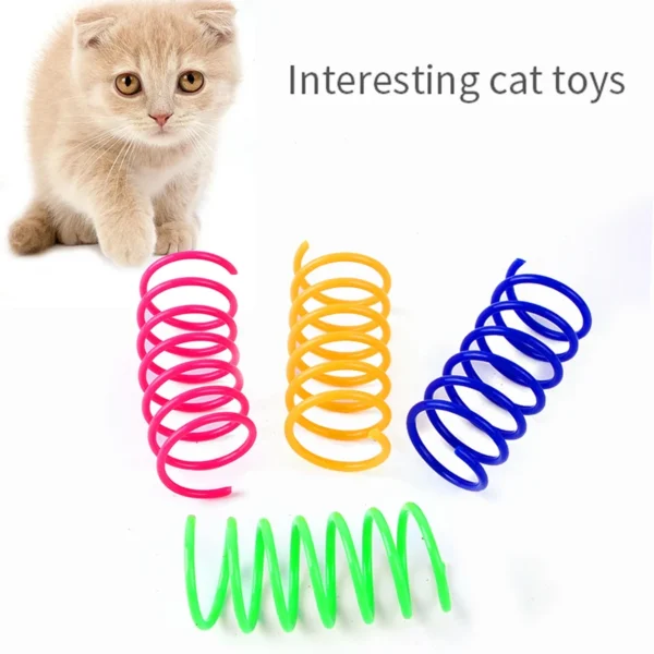 durable heavy gauge cat spring toy 5