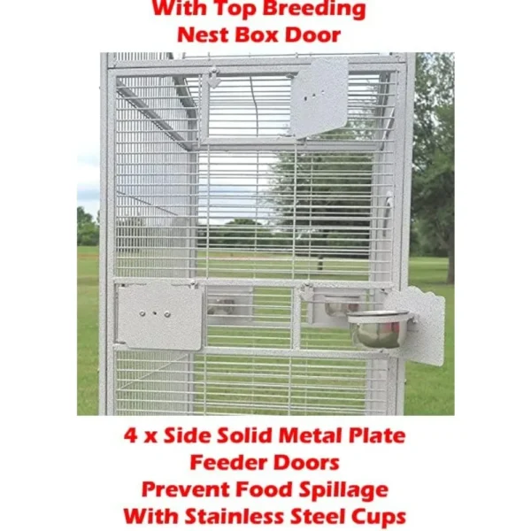 durable iron bird parrot cage including stand 4