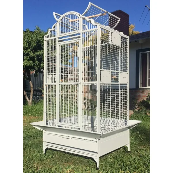 durable iron bird parrot cage including stand 7