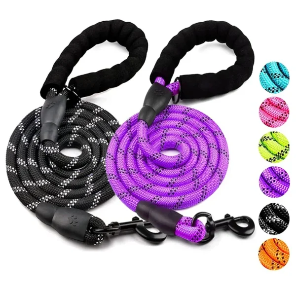 Durable Reflective Dog Leash – Strong & Tangle-Free