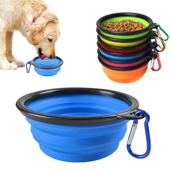 folding portable dog feeder bowl 3