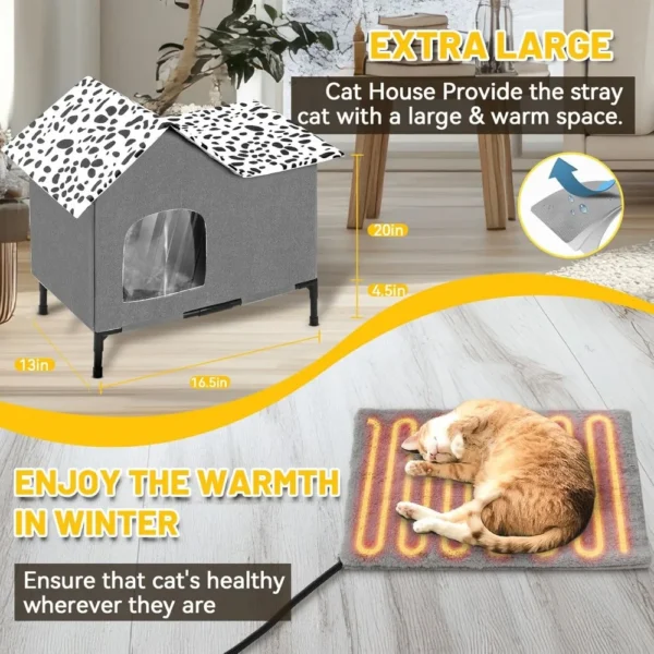 heated cat houses for outside cats 3