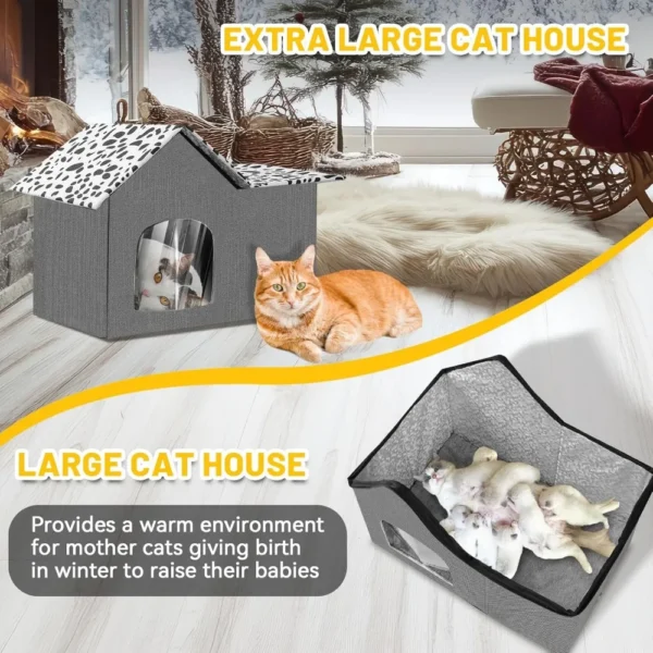 heated cat houses for outside cats