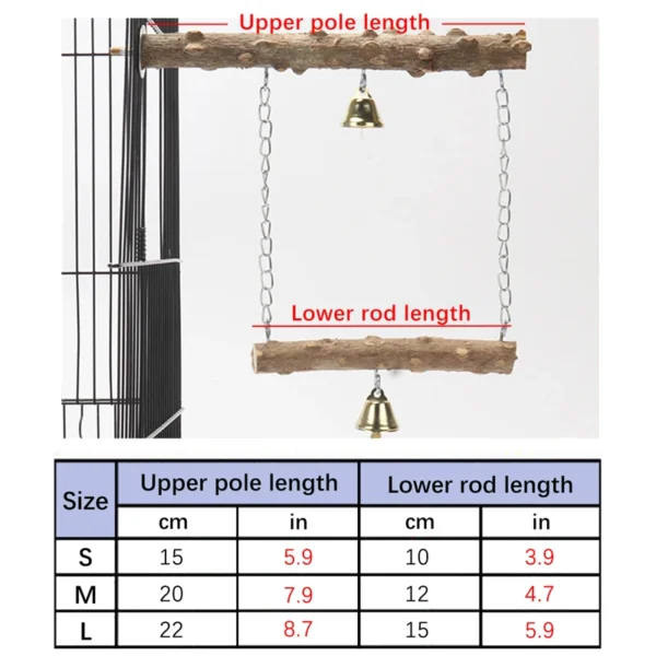 pepper wood parrot stand pole 1