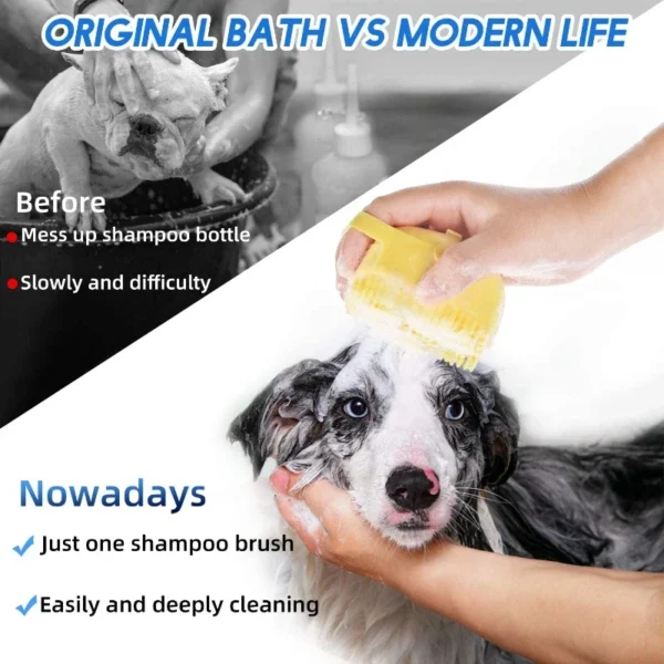 pet dog shampoo brush 2.7oz 5