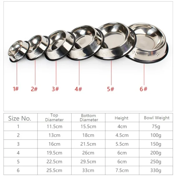 quality paw stainless steel pet dog bowl 5