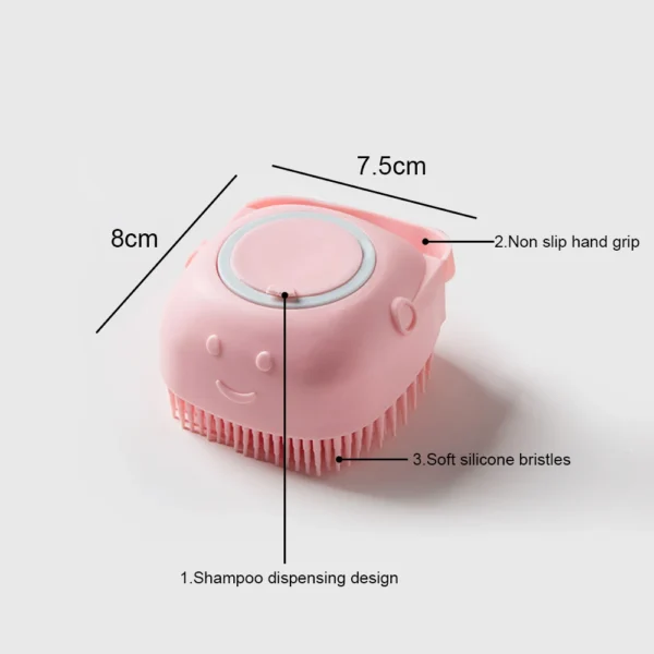 soft silicone dog brush pet shampoo 7