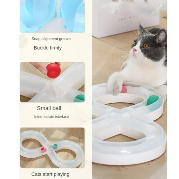 turntable small cat tunnel sports set 4