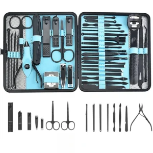 36 pcs New Professional Manicure Set Pedicure Grooming Kit Includes Scissors, Nail Files, and Travel Case Perfect for Gift Kf S6e0e11080f9c45f0bfda20eecad25d69z