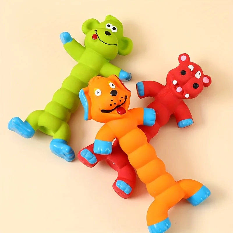 Dog Squeaky Toy for Teddy French Bulldog Latex Teeth Cleaning Chew Toy Self-Play Interactive Puppy Pet Durable Chewing Toys Kf Sbb7d501aace1449fb4ad6a2329c95e5ay