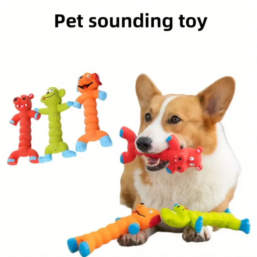 Dog Squeaky Toy for Teddy French Bulldog Latex Teeth Cleaning Chew Toy Self-Play Interactive Puppy Pet Durable Chewing Toys Kf Sf4c9929ca33e4507b5256255add2db2f8